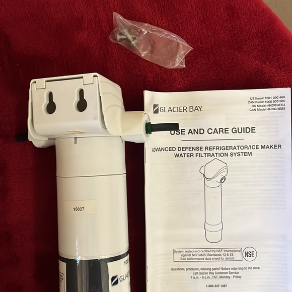New in Box Glacier Bay Refrigerator/Ice-Maker Water Filter System - Picture 12 of 13